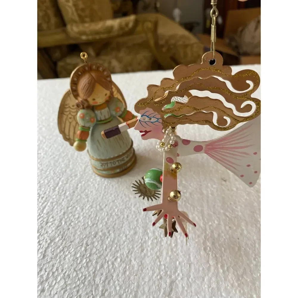 whimsical tennis player Karen Rossi Silvestri vintage 1977 Hallmark Angel